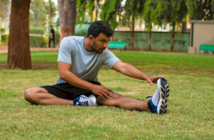 stretching